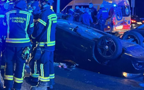 西班牙Usera华人区突发重大车祸！华人开宝马撞死外卖小哥, 逃逸后自首