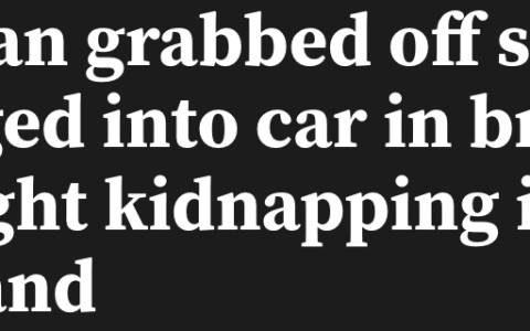 光天化日惊魂：奥克兰女子当街被劫持拖入车内