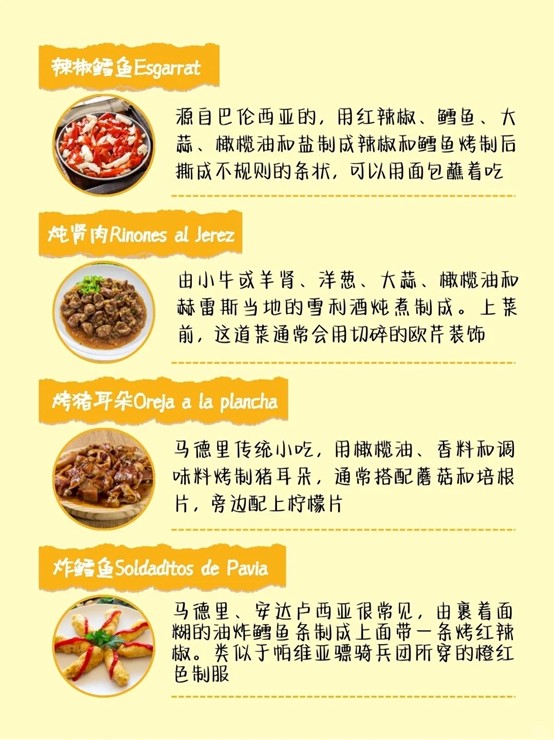 西班牙Tapas大全‼️48种一口沦陷
