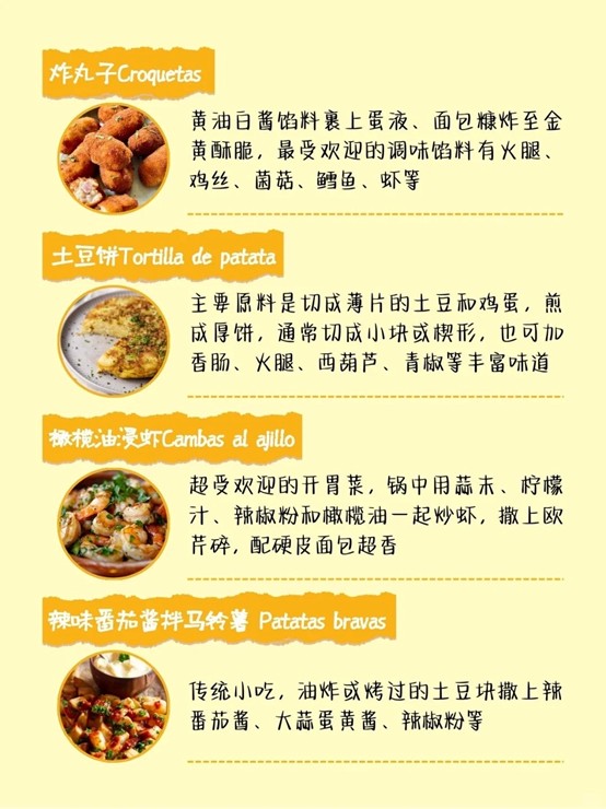 西班牙Tapas大全‼️48种一口沦陷