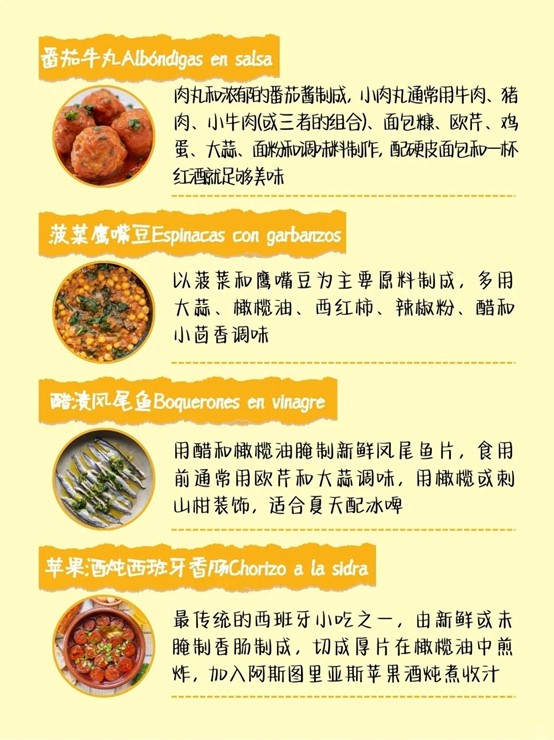 西班牙Tapas大全‼️48种一口沦陷