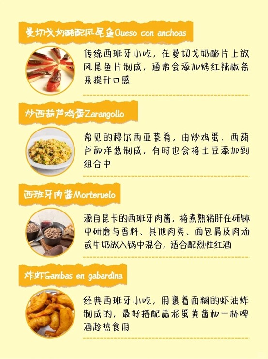 西班牙Tapas大全‼️48种一口沦陷