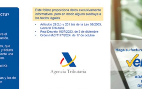 自1月1日起，“Verifactu”新发票系统将强制实施